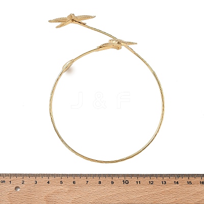 304 Stainless Steel Open Upper Arm Cuff Bangles for Women SA-CBA2C9D-06A-1