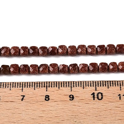 Synthetic Goldstone Beads Strands G-N342-129-1