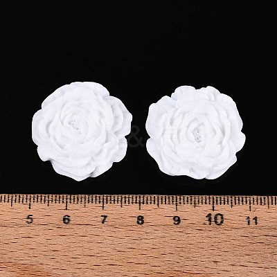 Flower Opaque Resin Cabochons CRES-T025-28C-02-1