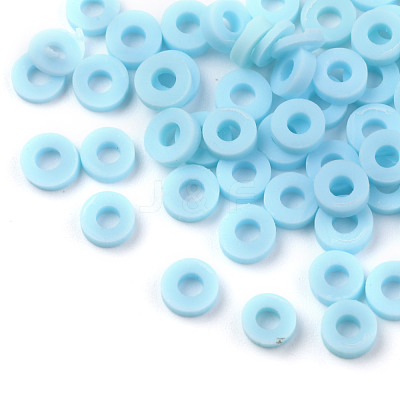 Handmade Polymer Clay Beads X-CLAY-Q251-8.0mm-101-1
