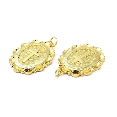 Brass Pendants KK-Z028-12G-1