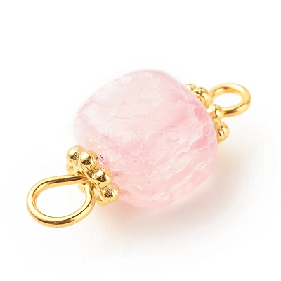Natural Agate Connector Charms PALLOY-JF01587-01-1