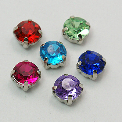 Mixed Sew on Rhinestone X-GACR-D001-6mm-M-1