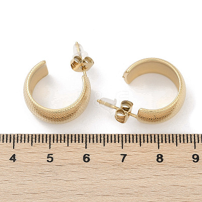 304 Stainless Steel Stud Earrings EJEW-Z089-34G-1