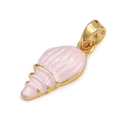 Brass Enamel Pendants KK-P332-01B-G-1