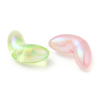 UV Plating Transparent Acrylic Beads X-SACR-L005-09-1