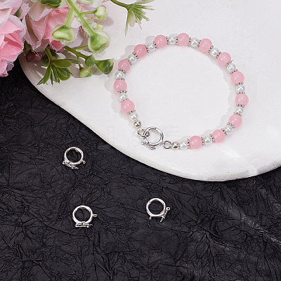 4Pcs 925 Sterling Silver Twister Clasps STER-BBC0009-18-1
