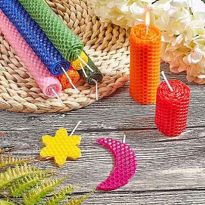 Beeswax Honeycomb Sheets LS-DIY-WH0162-55B-04-1