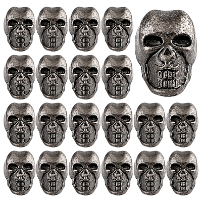 20Pcs Alloy Shank Buttons BUTT-PH0001-82A-B-1