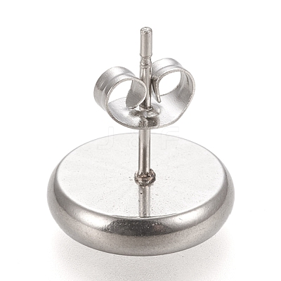 Non-Tarnish 304 Stainless Steel Stud Earring Settings STAS-K202-05D-P-1