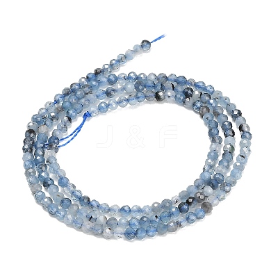 Natural Devil Blue Aquamarine Beads Strands GG-CBA77FB-B06-2mm-1