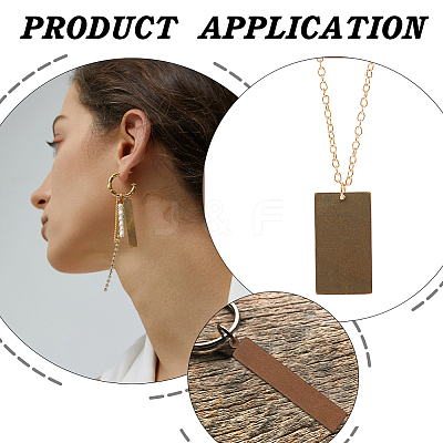 96Pcs 8 Styles Metal Tags KK-ME0001-42-1