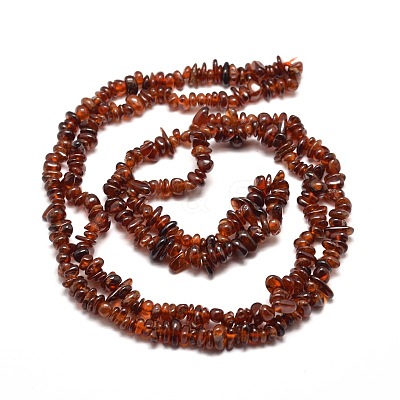 Natural Garnet Chip Bead Strands G-M205-73-1