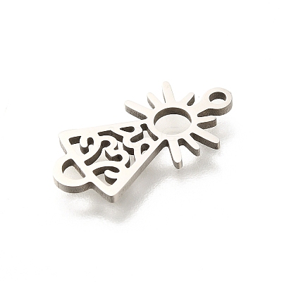 201 Stainless Steel Pendants STAS-R132-08P-1