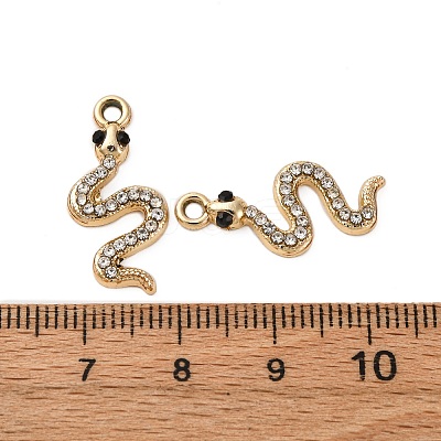 Alloy Rhinestone Pendants PALLOY-S052-07G-1