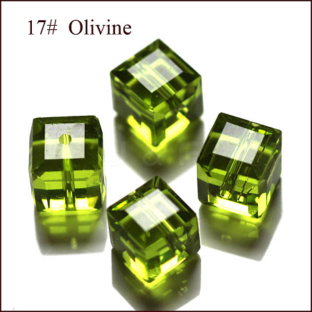 Imitation Austrian Crystal Beads SWAR-F074-6x6mm-17-1