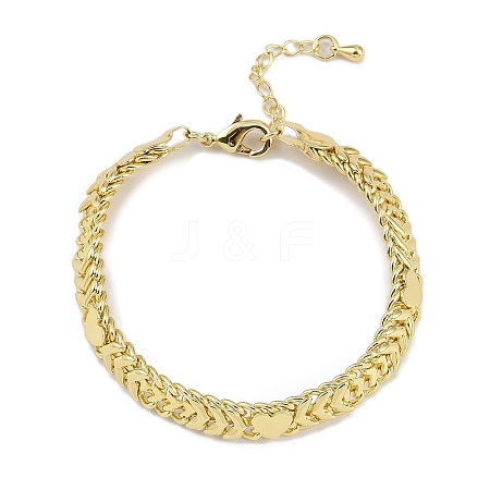 Rack Plating Brass Bracelets for Women BJEW-K244-03G-1