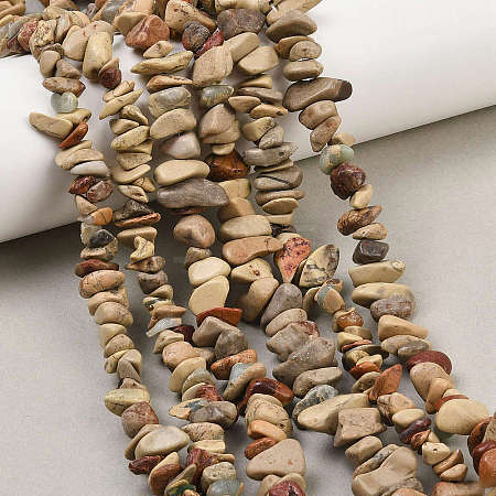 Natural Shoushan Stone Beads Strands G-L647-B01-01-1