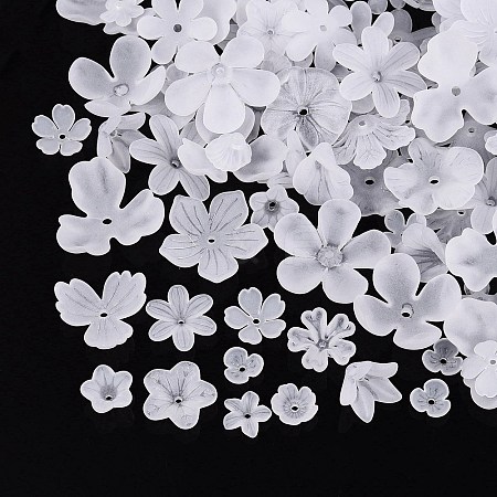 Frosted Acrylic Bead Caps KY-Q004-08I-1