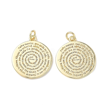 Brass Pendants X-KK-C165-05G-1