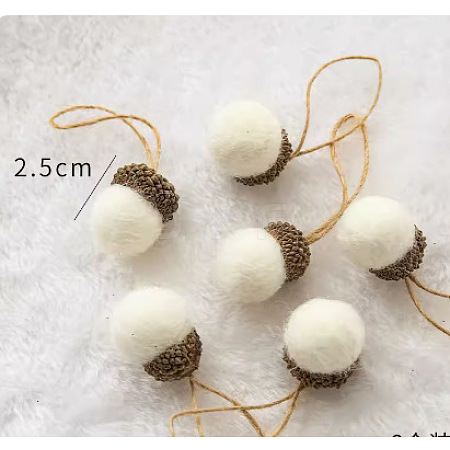 Wool Felt Acorn Ornaments WG78164-06-1