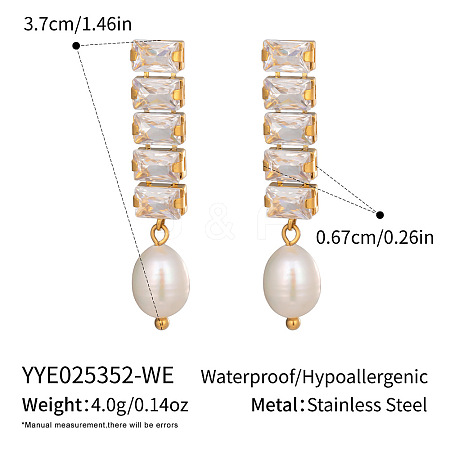 304 Stainless Steel Oval Stud Earrings HE5353-4-1