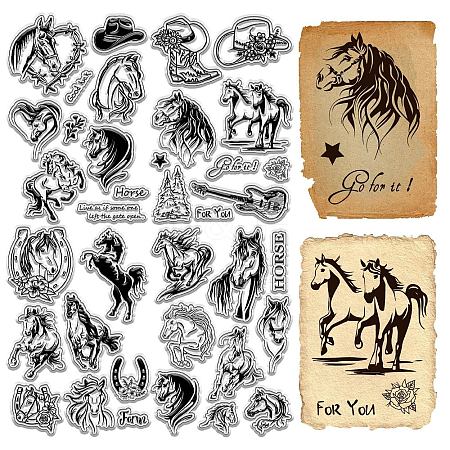 4Pcs 4 Styles Custom PVC Plastic Clear Stamps DIY-WH0619-0017-1