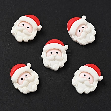 Opaque Christmas Resin Cabochons X-RESI-G039-01-1