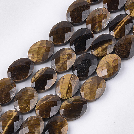 Natural Tiger Eye Beads Strands G-S354-16-1