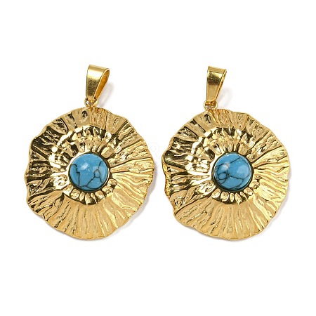 Synthetic Turquoise Pendants STAS-U024-15G-08-1