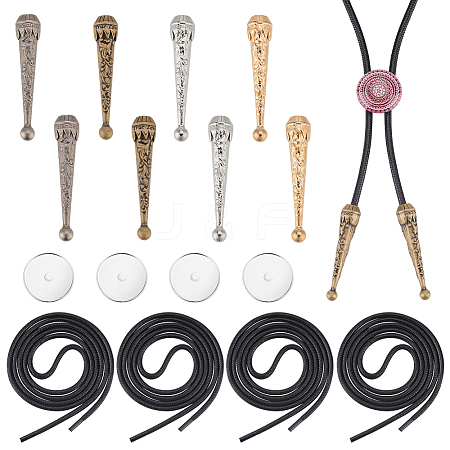 AHADERMAKER DIY Bolo Tie Making Kit DIY-GA0006-12-1