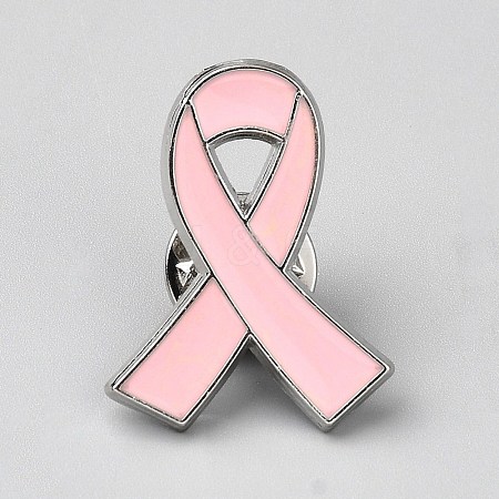 Awareness Ribbon Theme Enamel Pins JEWB-WH0026-60A-1