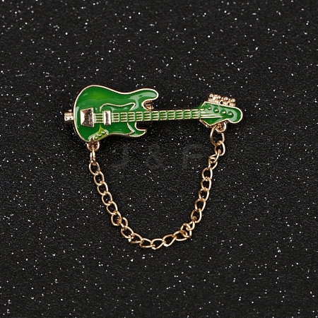 Guitar Hanging Chain Brooch PW-WGA14EA-04-1