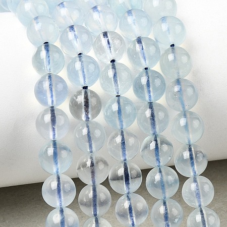 Natural Aquamarine Beads Strands G-G344-A07-6mm-1