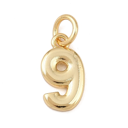 Brass Charms KK-G544-10G-09-1