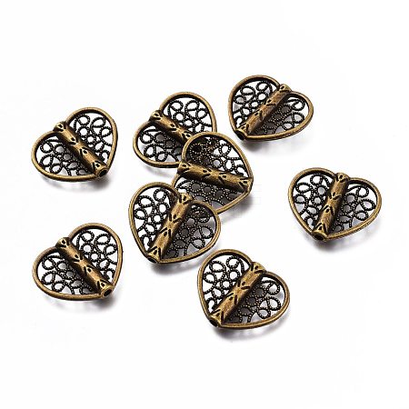 Tibetan Style Alloy Beads TIBE-F025-27AB-1