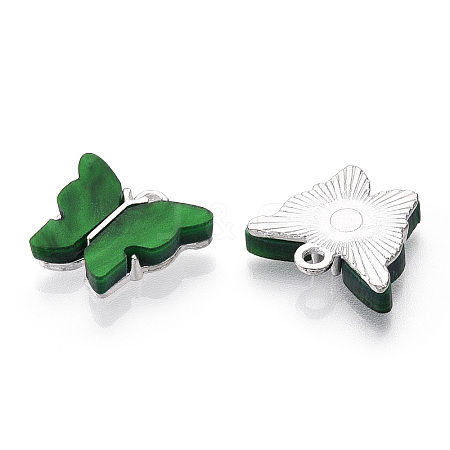 Alloy Acrylic Pendants LS-ENAM-R136-01I-S-1