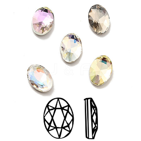 K9 Glass Rhinestone Cabochons RGLA-F067-A-1