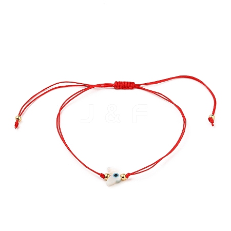 Adjustable Nylon Cord Braided Bead Bracelets BJEW-JB05543-01-1