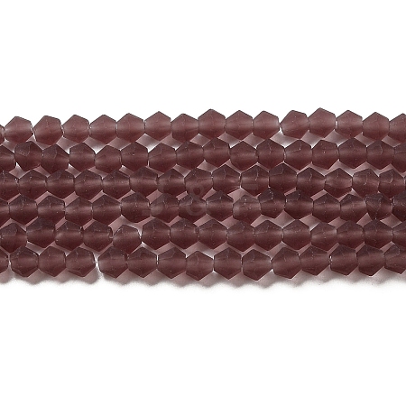 Imitate Austrian Crystal Frosted Glass Beads Strands LS-EGLA-A039-T4mm-MD05-1