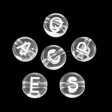Transparent Acrylic European Beads MACR-K365-02B-06-1