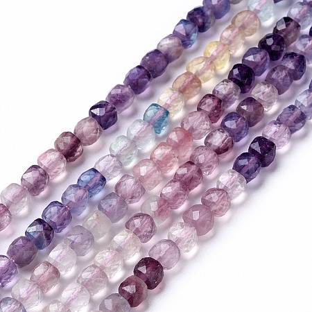Natural Fluorite Beads Strands G-G991-C01-1