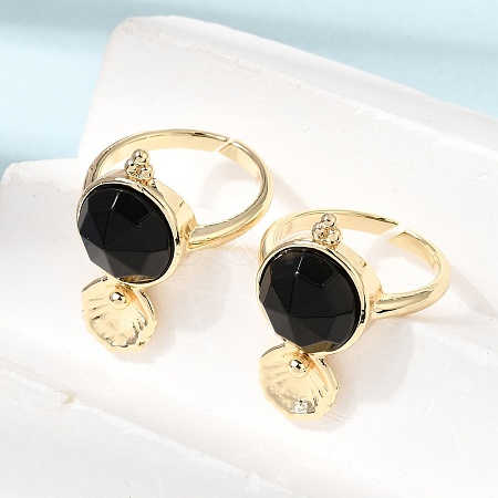 Brass Cuff Rings for Women GG-CBA7610-10G-11-1