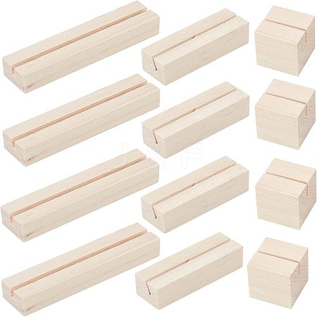 Olycraft 18 Pcs 3 Styles Wood Display Stands AJEW-OC0002-09-1