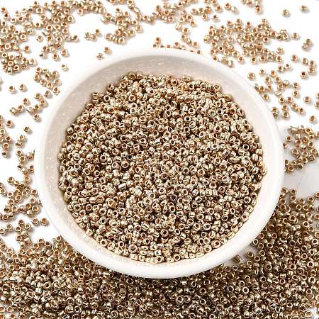 Electroplate 12/0 Glass Seed Beads X-SEED-Q003-01-1