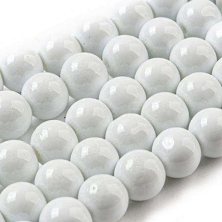 Painted Glass Bead Strands DGLA-S071-8mm-01-1