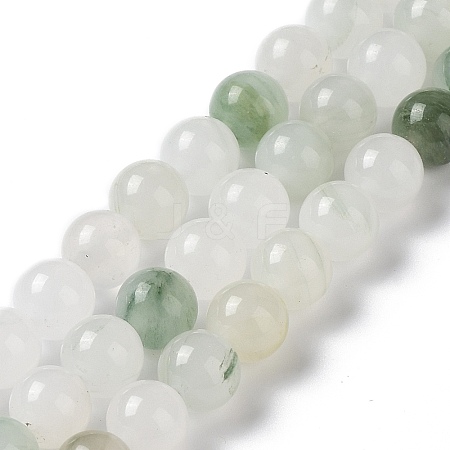 Natural Tianshan Cui Quartzite Beads Strands G-B046-01C-1