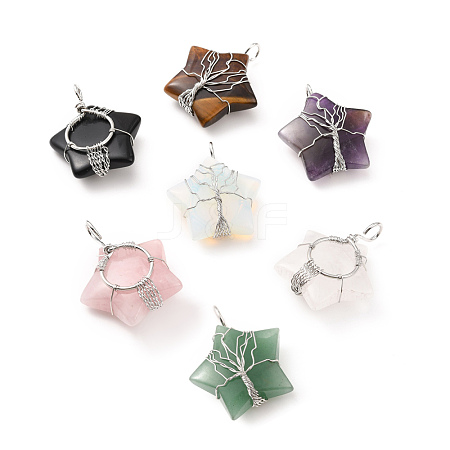 Natural & Synthetic Gemstone Pendants G-D458-04P-RS-1