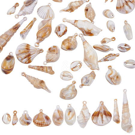 22Pcs Opaque Acrylic Pendants SACR-PH0002-26-1