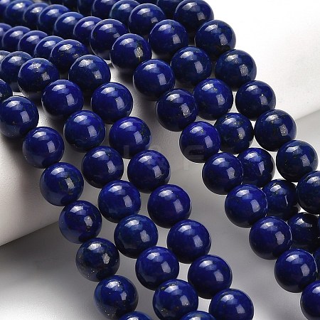 Natural Lapis Lazuli Beads Strands G-H329-C01-8mm-1